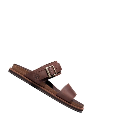 Men's Timberland Amalfi Vibes 2 Band-strap Sandals Dark Brown | UEO-628079