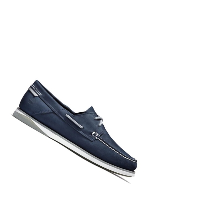 Men's Timberland Atlantis Break Boat Shoes Navy | FRM-923578