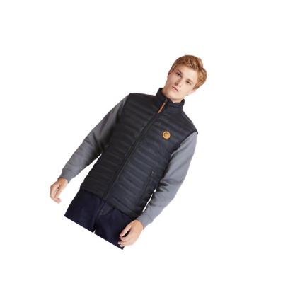 Men's Timberland Axis Peak Thermal Quilted-Hybrid Jackets Black | BCW-921803