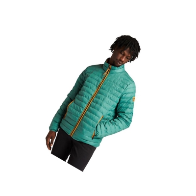 Men's Timberland Axis Peak Waterproof Quilted-Hybrid Jackets Green | XZK-478105