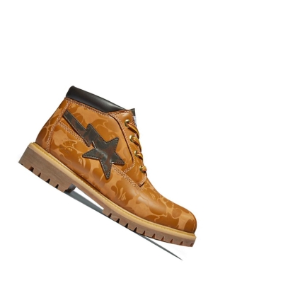 Men's Timberland BAPE x Timberland® Premium Chukka Boots Yellow | KJC-280763