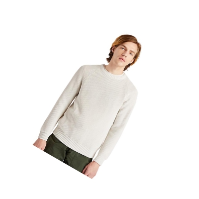 Men's Timberland Beards Brook Crew-Neck Sweater White | HCI-329074