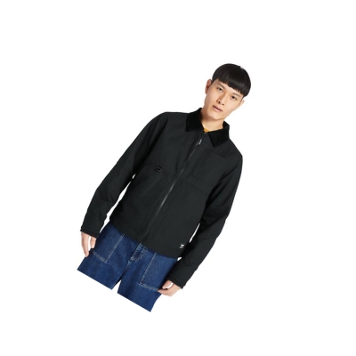 Men's Timberland Chore Jackets Black | APH-746021