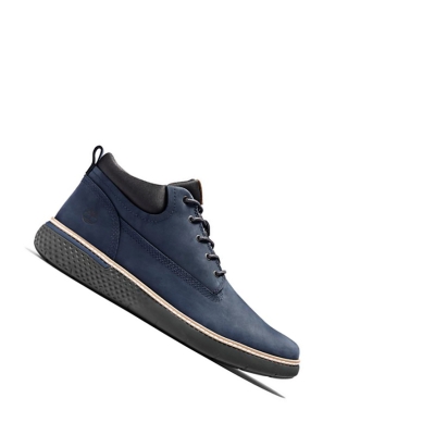 Men's Timberland Cross Mark Chukka Boots Navy | HGR-543780