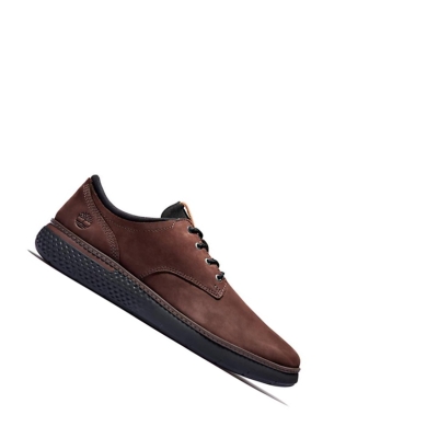 Men's Timberland Cross Mark Oxford Sneakers Dark Brown | IND-928135