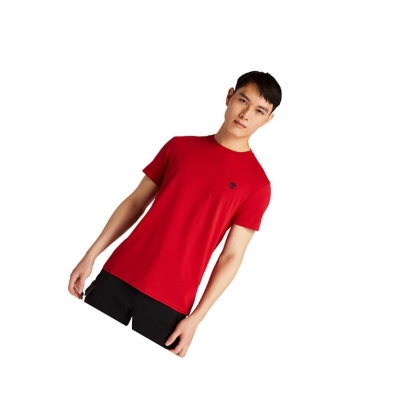 Men's Timberland Dunstan River Crew T Shirts Red | IKC-075392