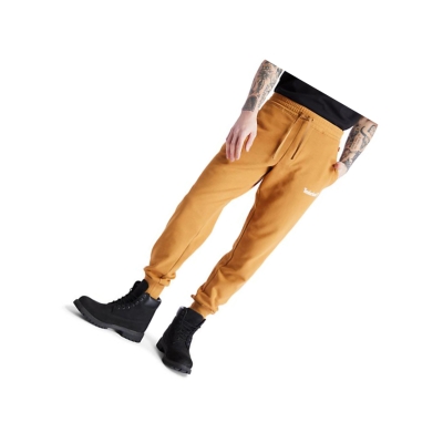 Men's Timberland Established 1973 Sweatpants Yellow | XVO-718295