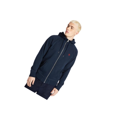 Men's Timberland Exeter River Sweatshirt Navy | PXD-642038