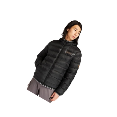 Men's Timberland Garfield Hooded Puffer Jackets Black | URI-863947