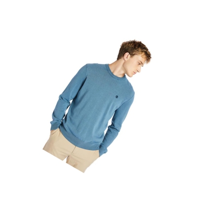 Men's Timberland Garment-Dyed Sweater Navy | AYX-068241