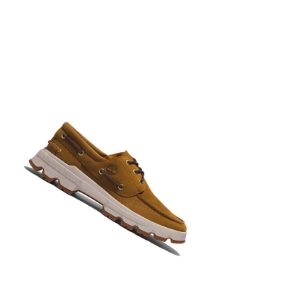 Men's Timberland GreenStride™ TBL® Originals EK+ Moc-toe Boat Shoes Brown | BUM-420786