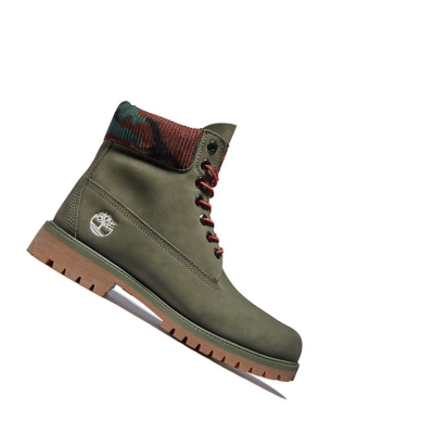 Men's Timberland Heritage Winter Original 6-inch Boots Green | IFY-590218