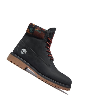 Men's Timberland Heritage Winter Original 6-inch Boots Black | WEM-295806