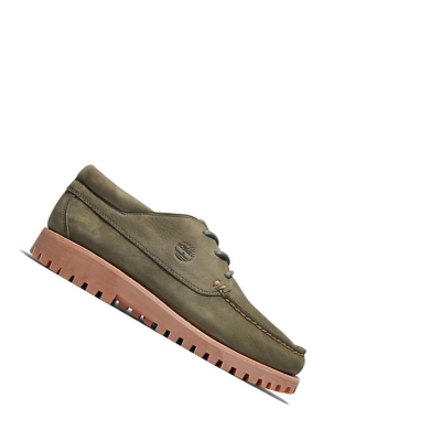 Men's Timberland Jacksons Landing Boat Shoes Green | JEQ-804329