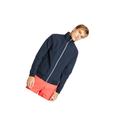 Men's Timberland Mount Lafayette Bomber Jackets Navy | DGH-879520