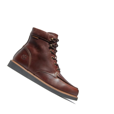 Men's Timberland Newmarket II Moc-toe Original 6-inch Boots Brown | VFU-781046