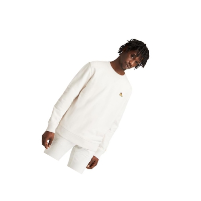 Men's Timberland Organic Cotton Boot Sweatshirt White | JAY-978326