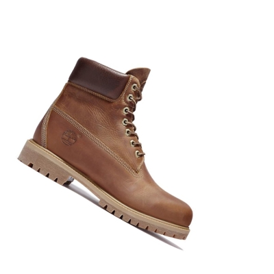 Men's Timberland Premium Heritage Original 6-inch Boots Brown | XYK-083564