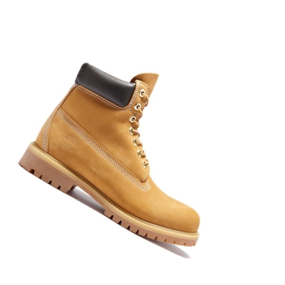 Men's Timberland Premium Original 6-inch Boots Yellow | FXW-302697