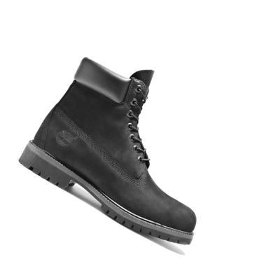 Men's Timberland Premium Original 6-inch Boots Black | IQS-597680