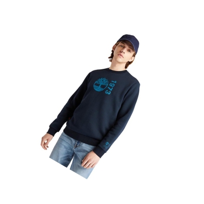 Men's Timberland Re-Comfort EK+ Sweatshirt Navy | SJR-378215