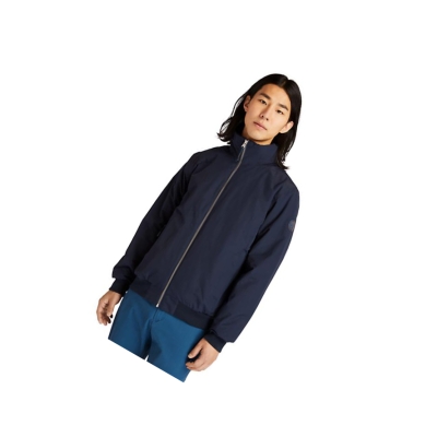 Men's Timberland Sailor Bomber Jackets Navy | MHL-861253