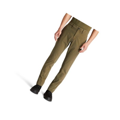 Men's Timberland Sargent Lake Ultrastretch Chinos Pants Dark Green | DIN-280769