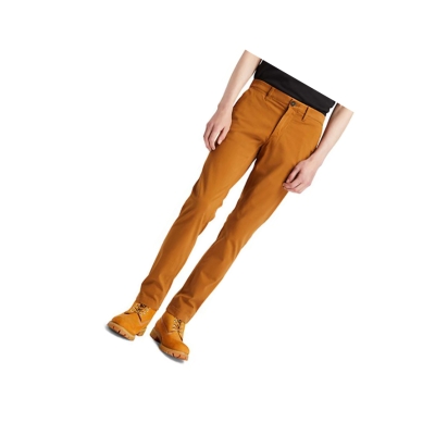 Men's Timberland Sargent Lake Ultrastretch Chinos Pants Brown | ORS-635174