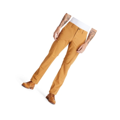 Men's Timberland Squam Lake Cargo Pants Yellow | XBA-752903