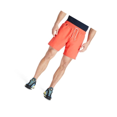 Men's Timberland Sunapee Lake Solid-colour Swim Shorts Red | OPI-804751