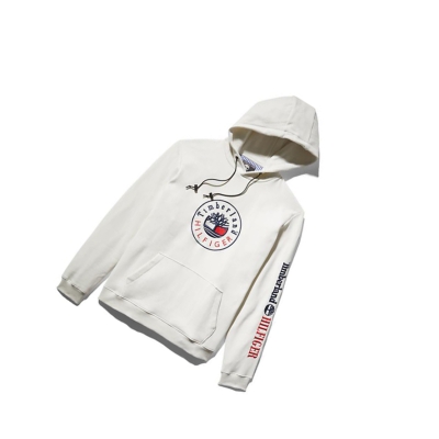 Men's Timberland Tommy Hilfiger x Timberland® Re-imagined Hoodie White | HIT-468039