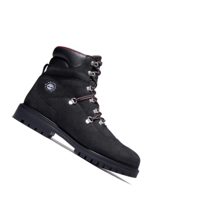 Men's Timberland Tommy Hilfiger x Timberland® Re-imagined 110 EK+ Hiker Winter Boots Black | MIT-973580