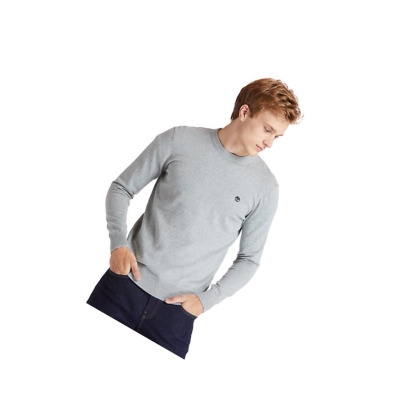 Men's Timberland Williams River Organic Cotton Sweater Grey | SZL-256083