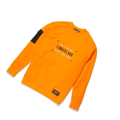 Men's Timberland Year of the Tiger Sweatshirt Orange | OFX-493782