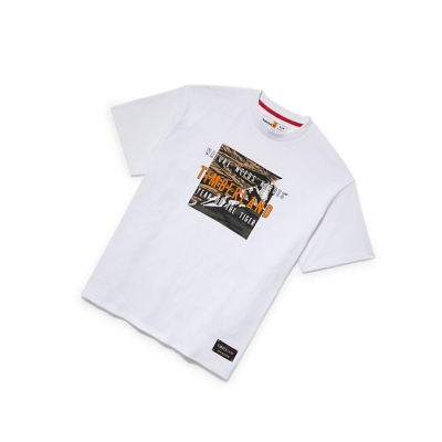 Men's Timberland Year of the Tiger T Shirts White | FBW-416379