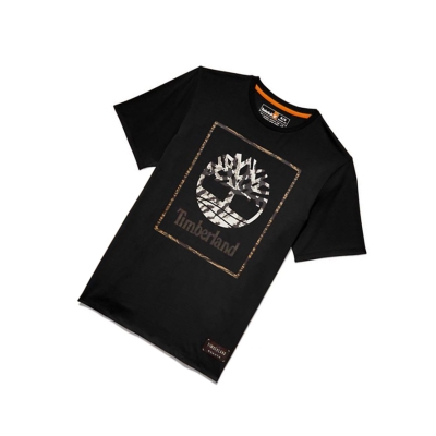 Men's Timberland Year of the Tiger T Shirts Black | TGF-180357