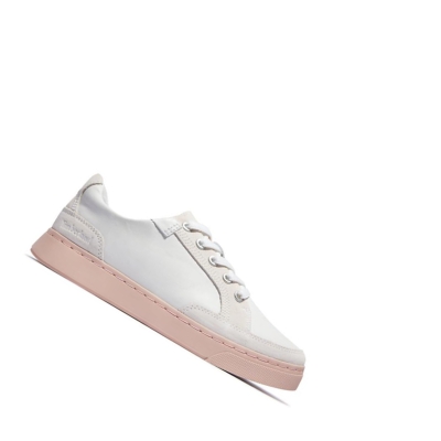 Women's Timberland Atlanta Green Sneakers White Pink | LAC-742950