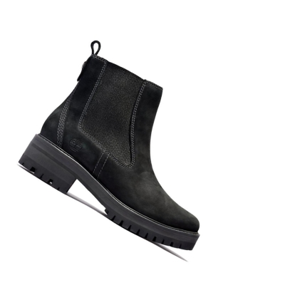 Women's Timberland Courmayeur Chelsea Ankle Boots Black | KPB-273584