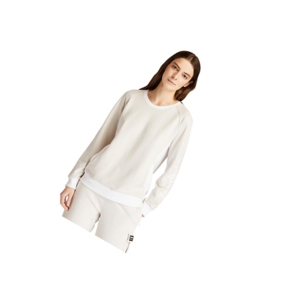 Women's Timberland Crewneck Sweatshirt White | BLO-739645