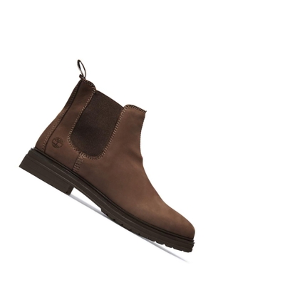 Women's Timberland Hannover Hill Chelsea Boots Dark Brown | GLZ-459361