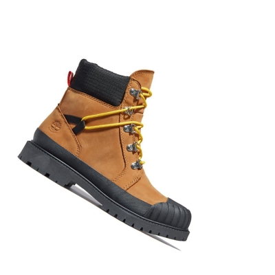 Women's Timberland Heritage Rubber-toe Winter Boots Yellow | PVF-967328