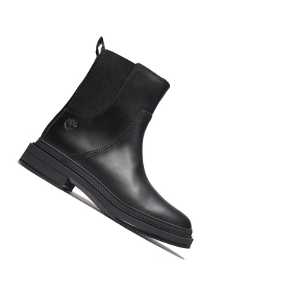 Women's Timberland Lisbon Lane Chelsea Boots Black | QRI-602857