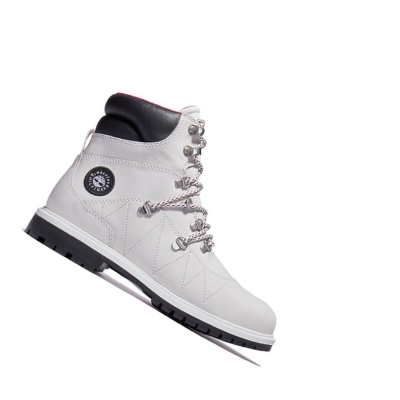 Women's Timberland Tommy Hilfiger x Timberland® Re-imagined 110 EK+ Hiker Winter Boots White | TXJ-846203